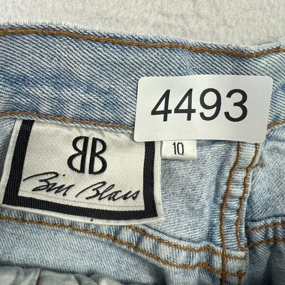 BILL BLASS Mom Jeans Womens 10 Light Wash High Rise 100% Cotton Retro 80s Vtg - Picture 8 of 13